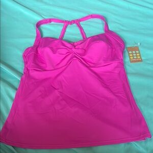 Title nine Pink Bikini Top with Sweetheart Neckline